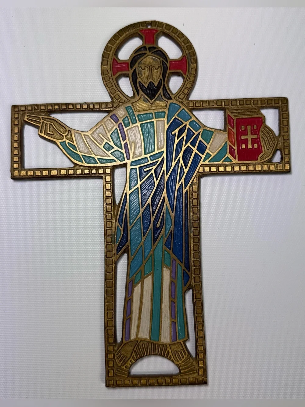 Terra Sancta guild vintage cross Jesus Bible